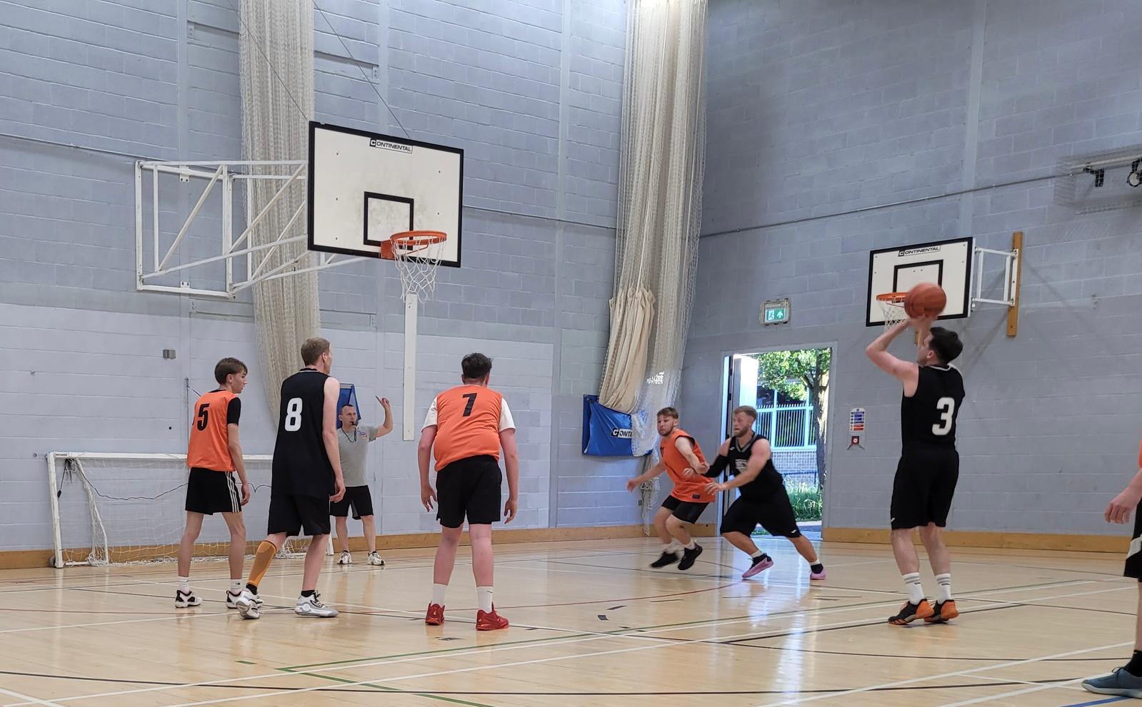 North Dorset Nets scrimmage action shot